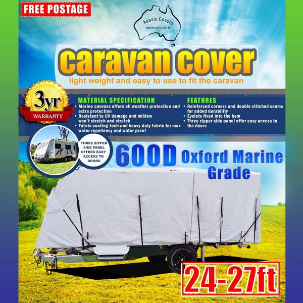 Copy of Aussie Covers 24'-27' 600d Caravan Cover(OUT OF STOCK UNTIL END OF MAY CAN BACK ORDER))
