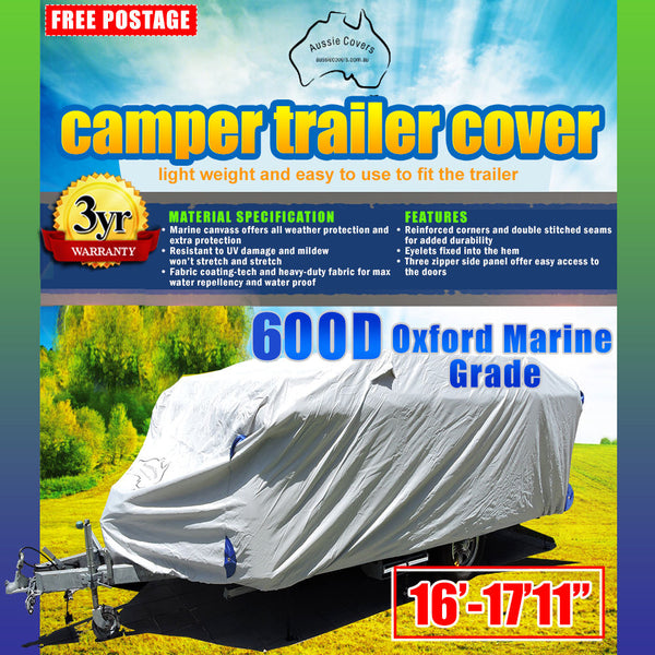 Aussie Covers 16'-17'-11 600d Camper Trailer Cover
